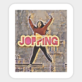 Jopping (Jumping and Hopping) Sticker